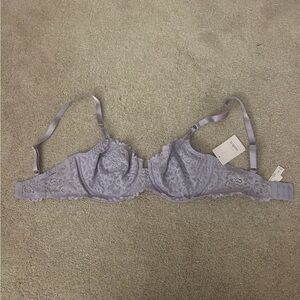 NWT Auden Lace Underwire Bra in Light Purple